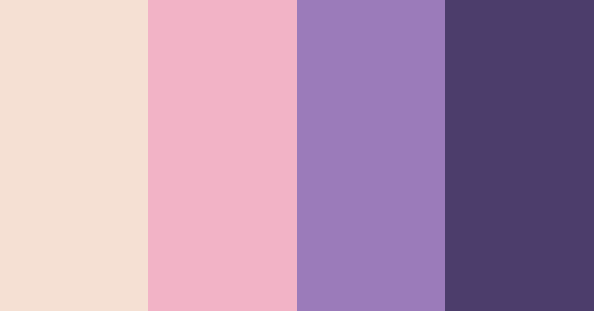 Download twilight blossoms color palette PNG image (landscape)