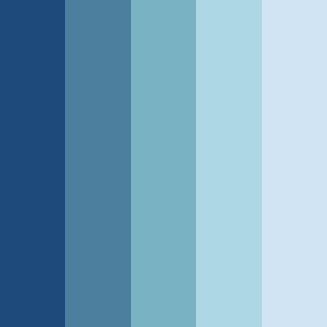 Download blue ocean color palette PNG image (square)