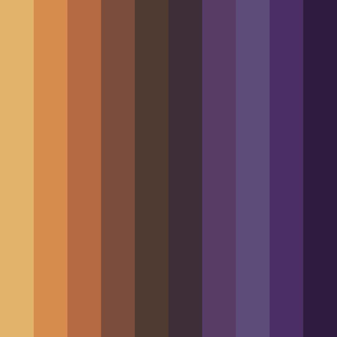 Download twilight harvest color palette PNG image (square)