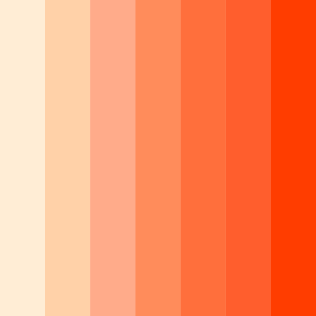 Download warm orange color palette PNG image (square)