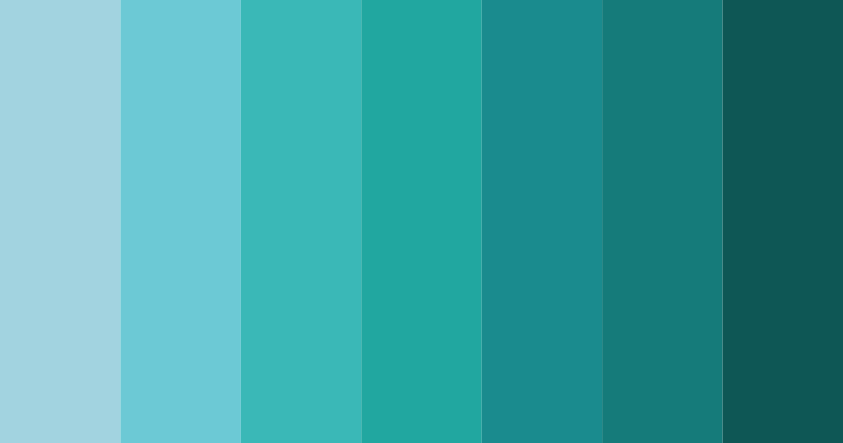 Download teal twilight color palette PNG image (landscape)