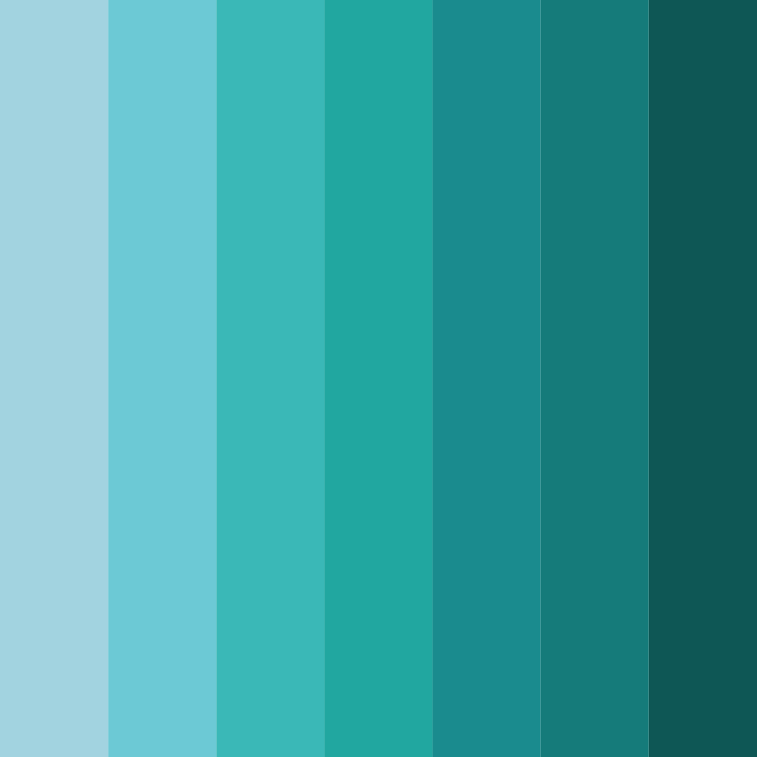 Download teal twilight color palette PNG image (square)