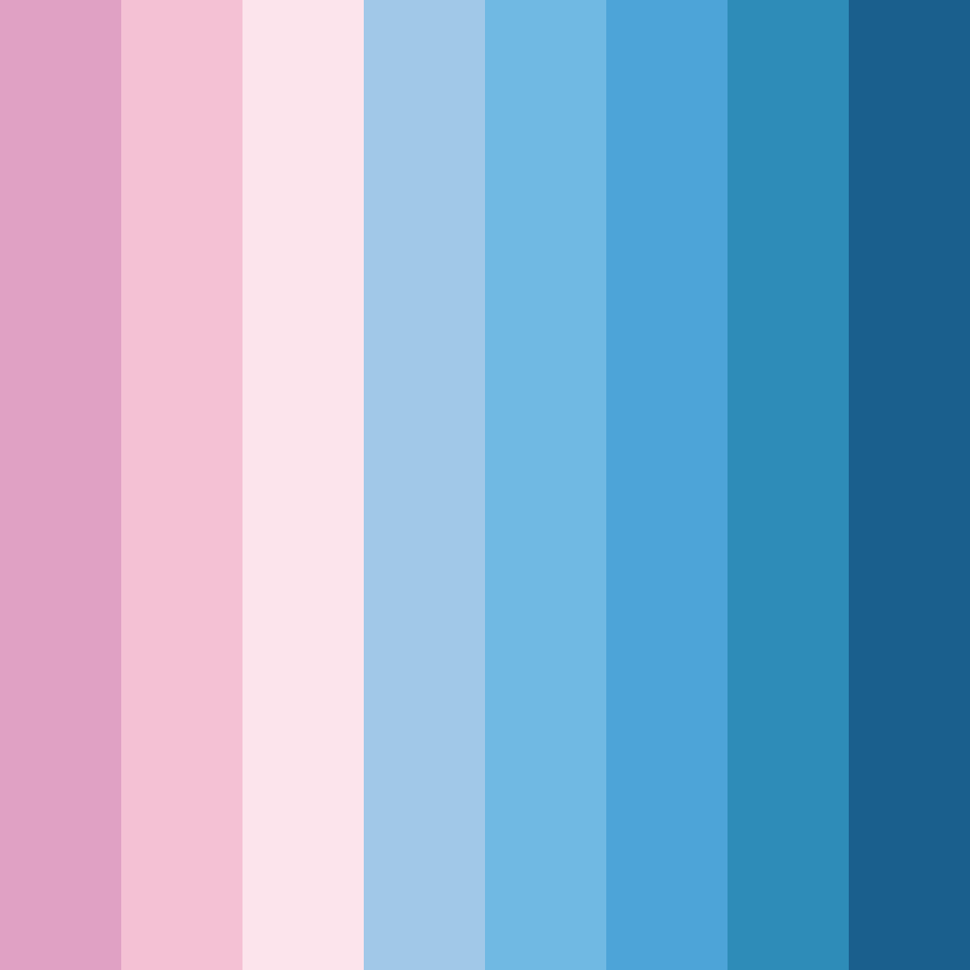 Download pink icy blue color palette PNG image (square)