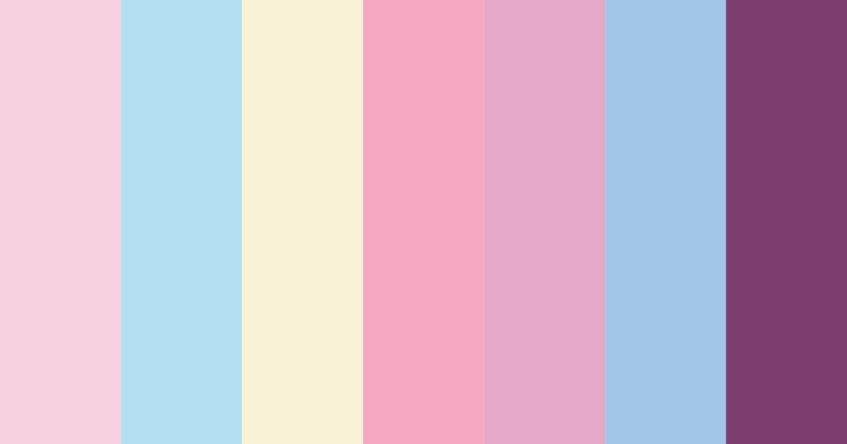 Download pink cream dream color palette PNG image (landscape)