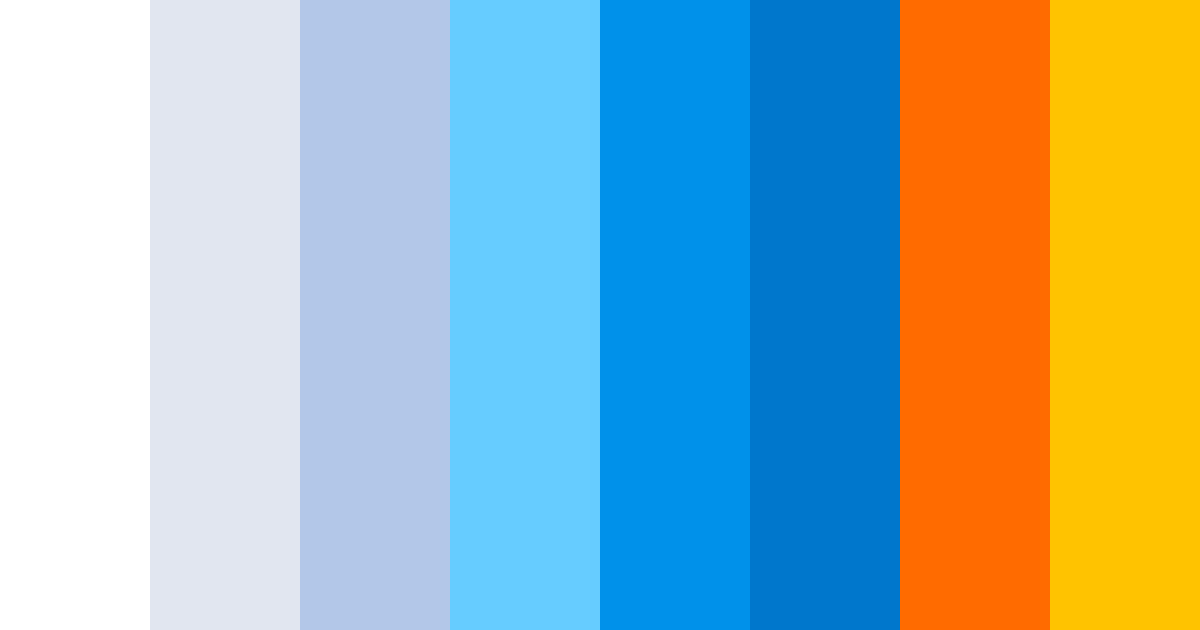 Download blue sunshine color palette PNG image (landscape)
