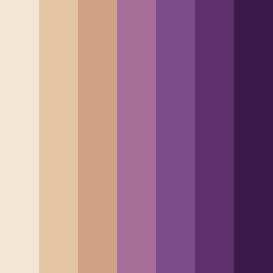Download whimsical lavender sands color palette PNG image (square)