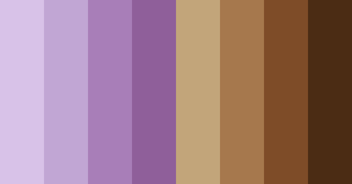 Download purple and brown fusion color palette PNG image (landscape)
