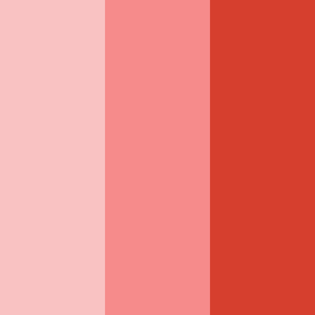 Download red sunset color palette PNG image (square)