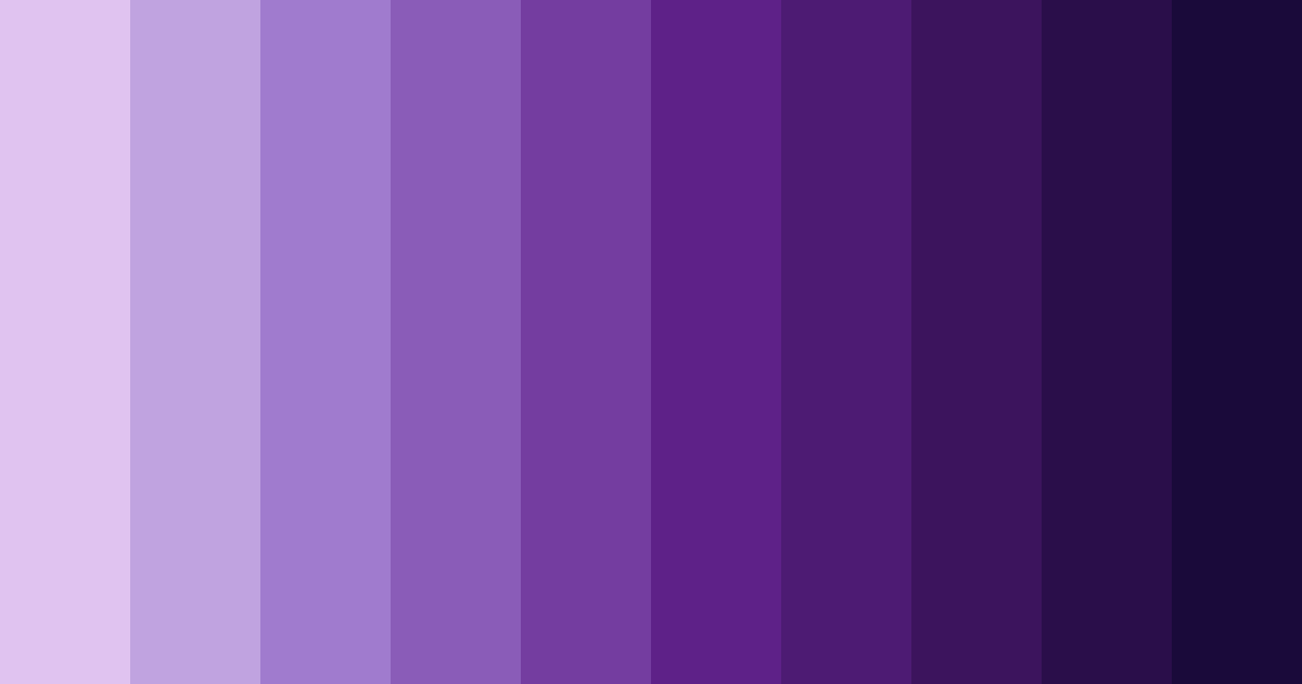 Download vibrant purple shades color palette PNG image (landscape)