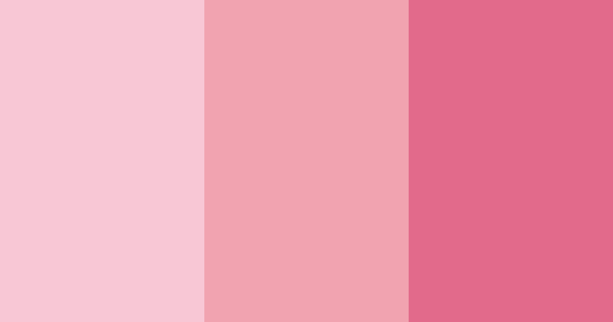Download coral pink bliss color palette PNG image (landscape)