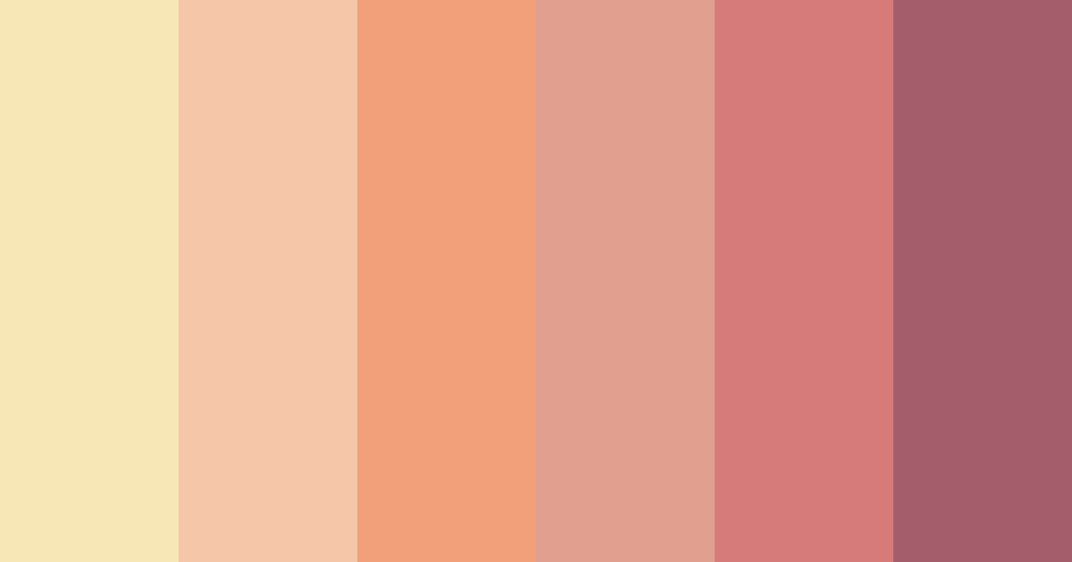 Download sunset blush color palette PNG image (landscape)