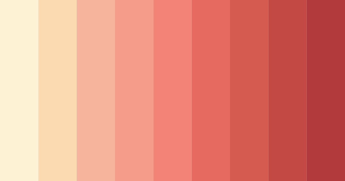 Download warm amber rose color palette PNG image (landscape)