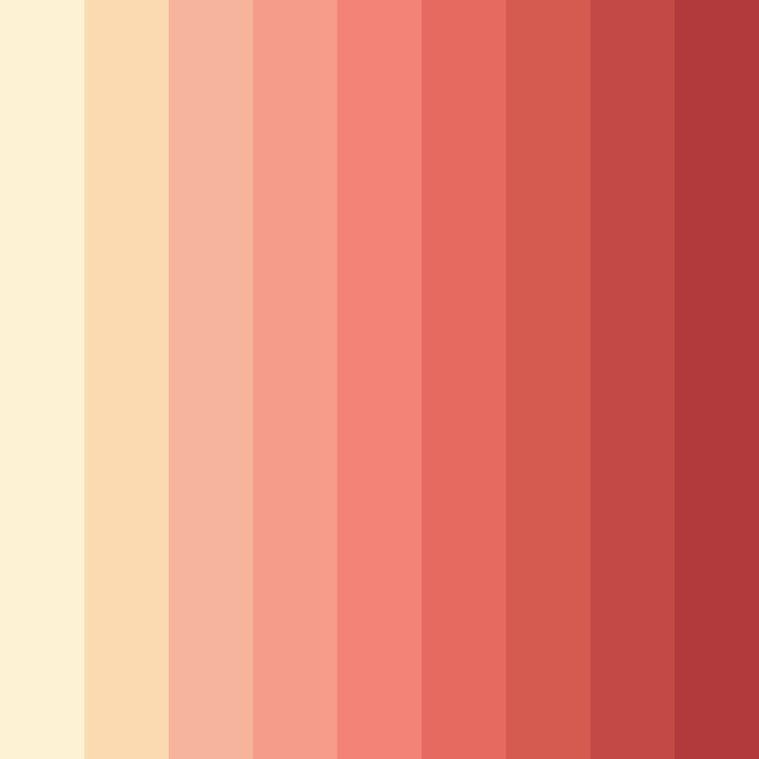 Download warm amber rose color palette PNG image (square)