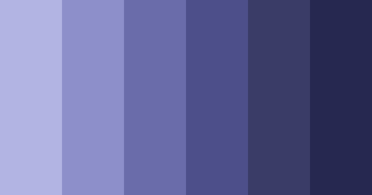 Download midnight serenade color palette PNG image (landscape)