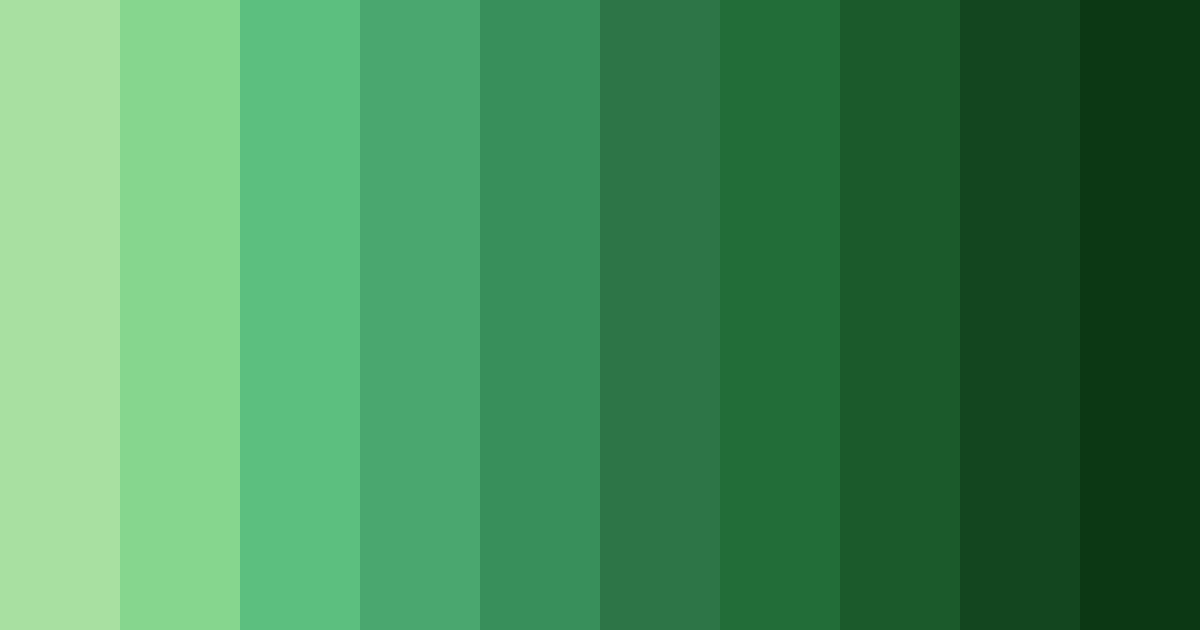 Download emerald embrace color palette PNG image (landscape)