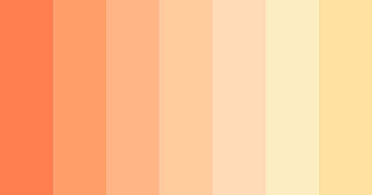 Download warm orange red color palette PNG image (landscape)