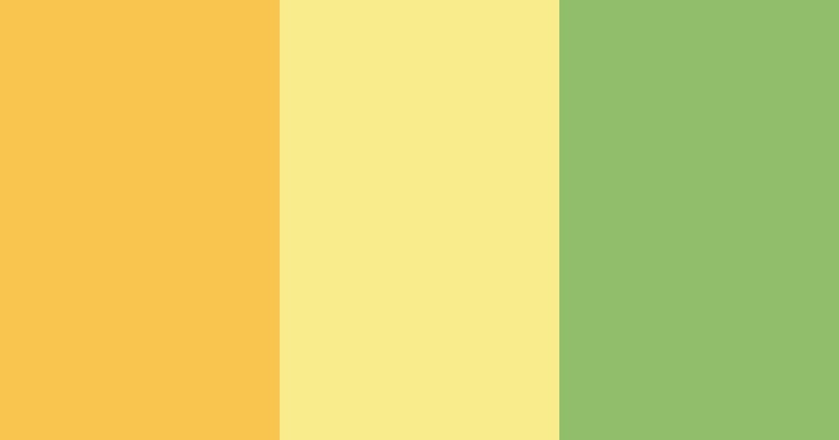 Download yellow green color palette PNG image (landscape)