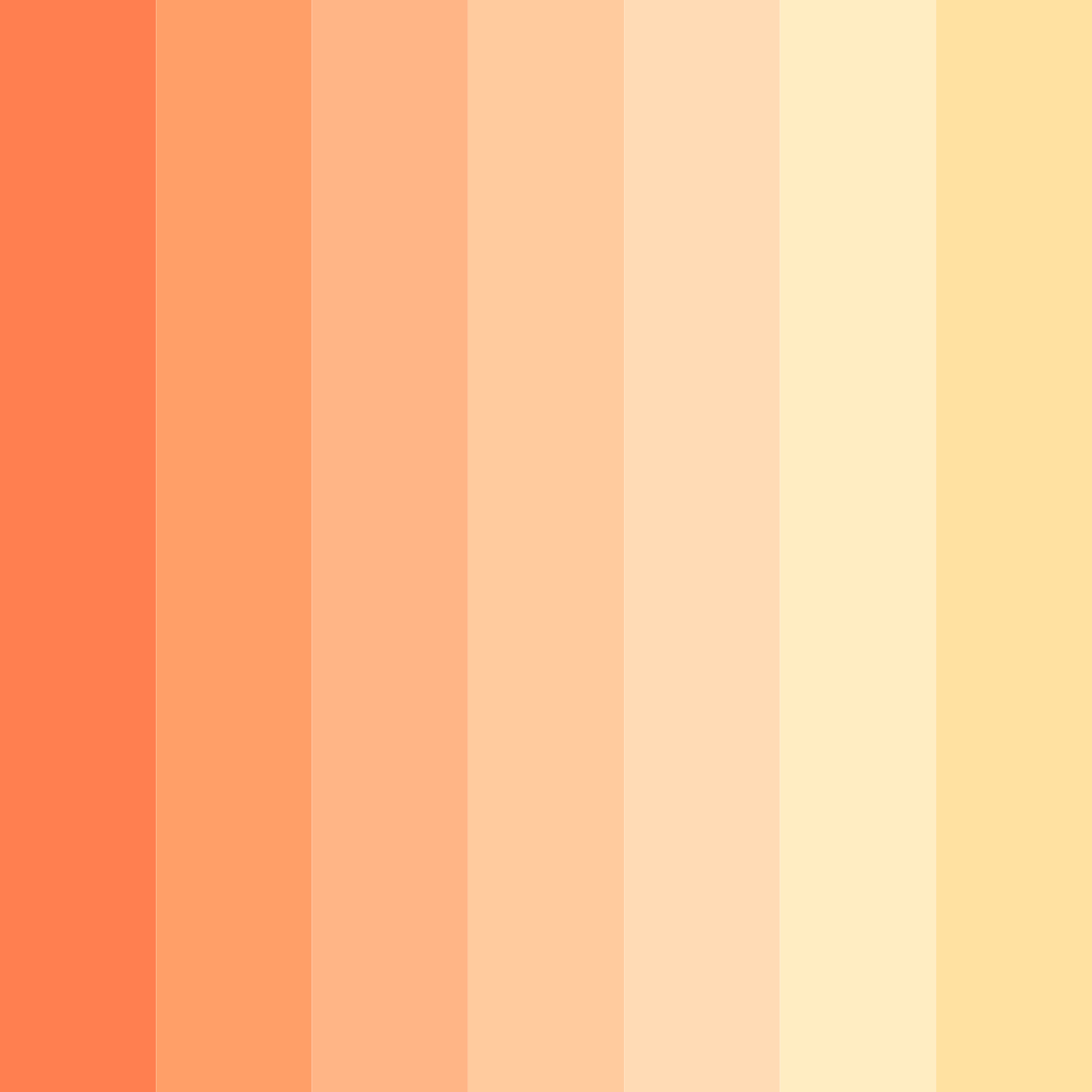 Download warm orange red color palette PNG image (square)