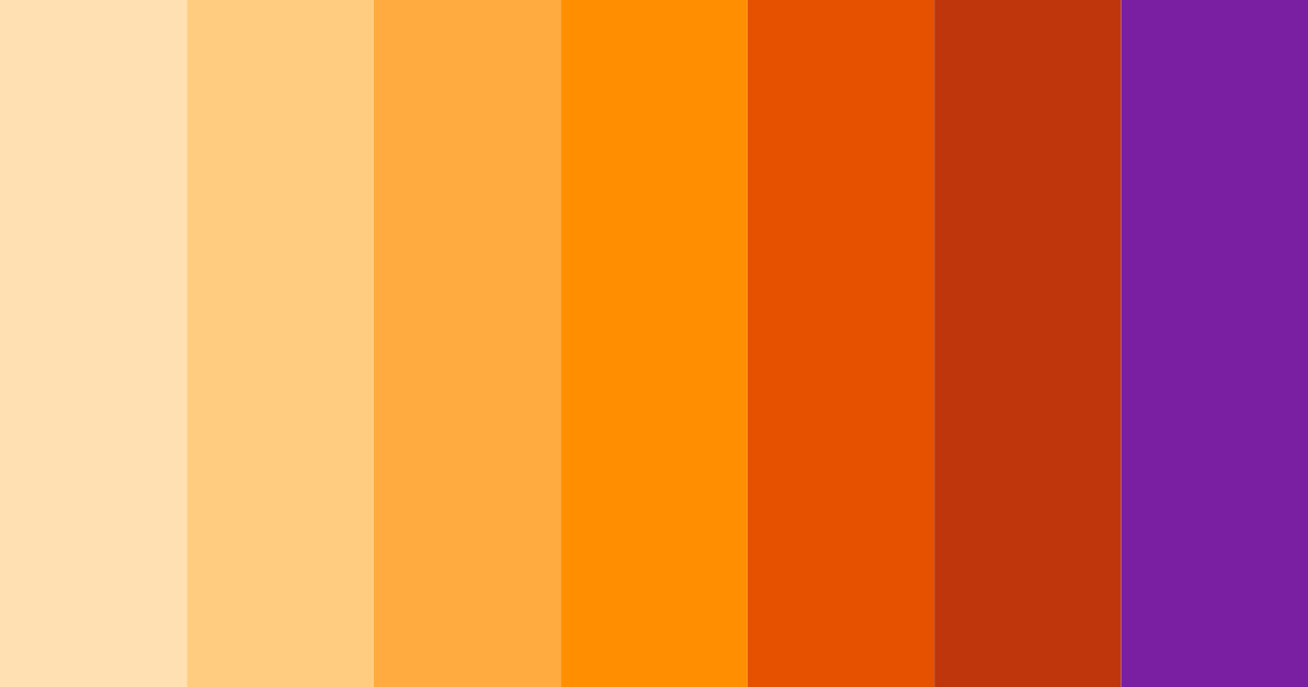 Download red orange sunset color palette PNG image (landscape)