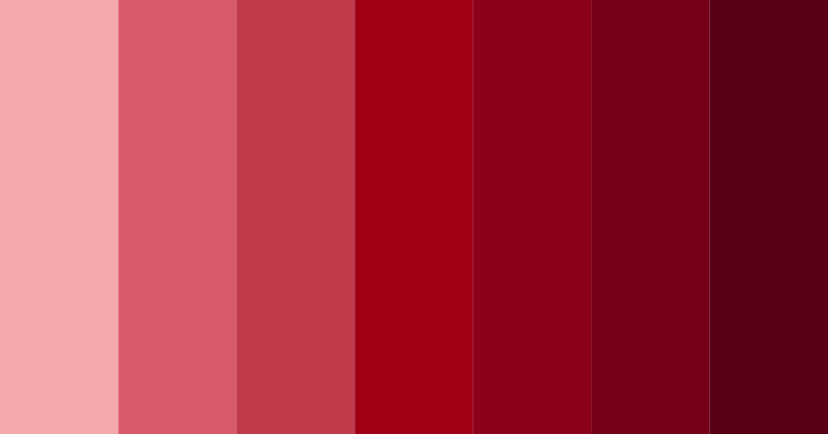 Download dark red color palette PNG image (landscape)