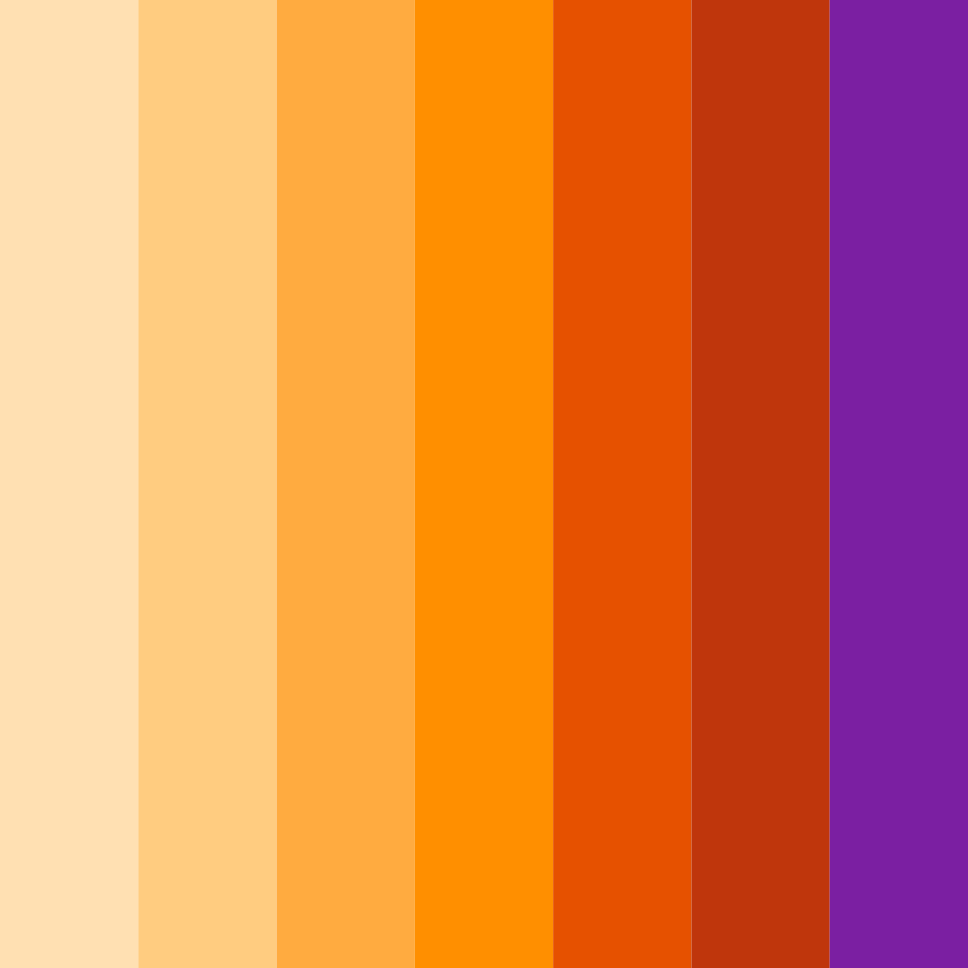 Download red orange sunset color palette PNG image (square)