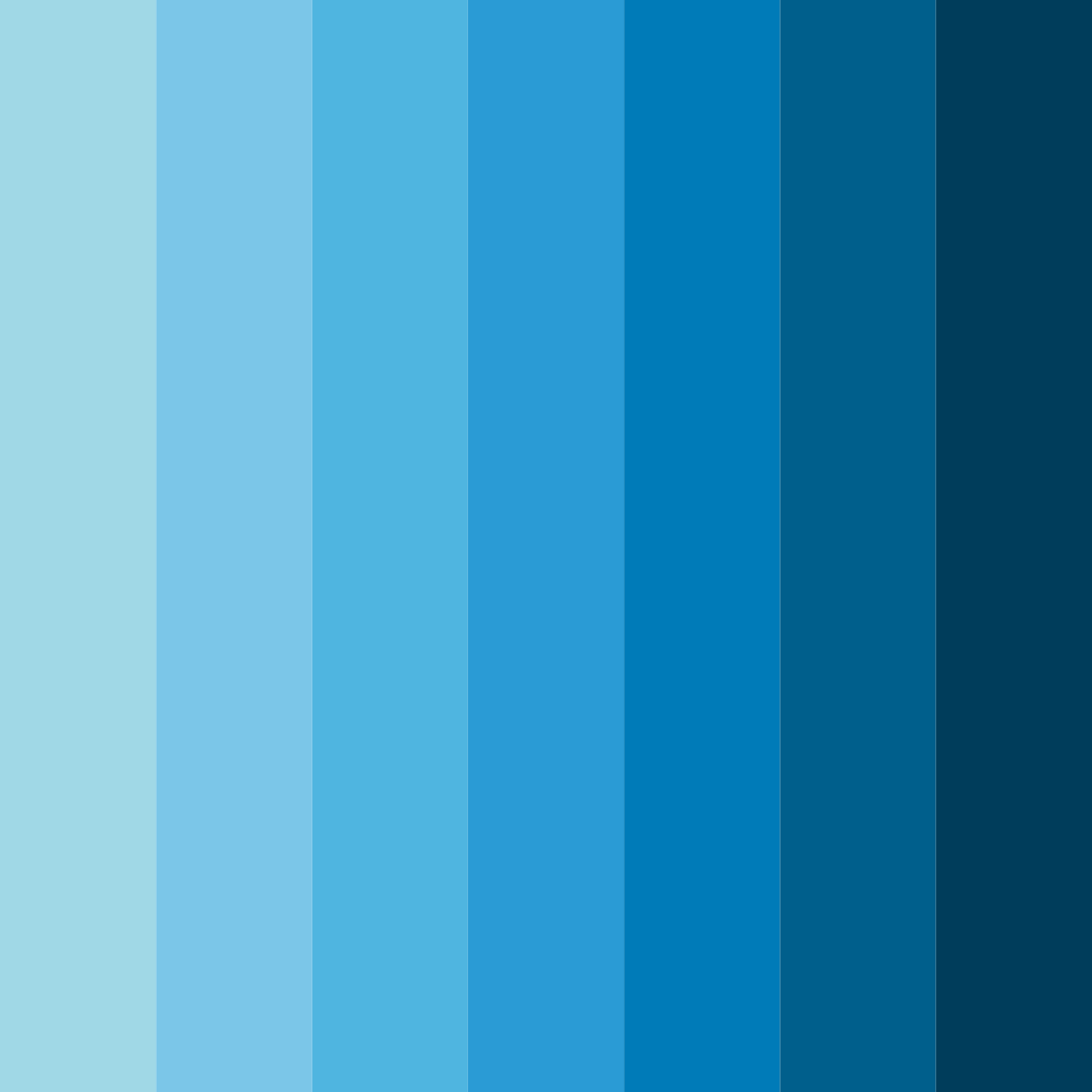 Download azure tide color palette PNG image (square)