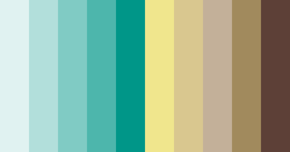 Download teal and gold ancient sea color palette PNG image (landscape)