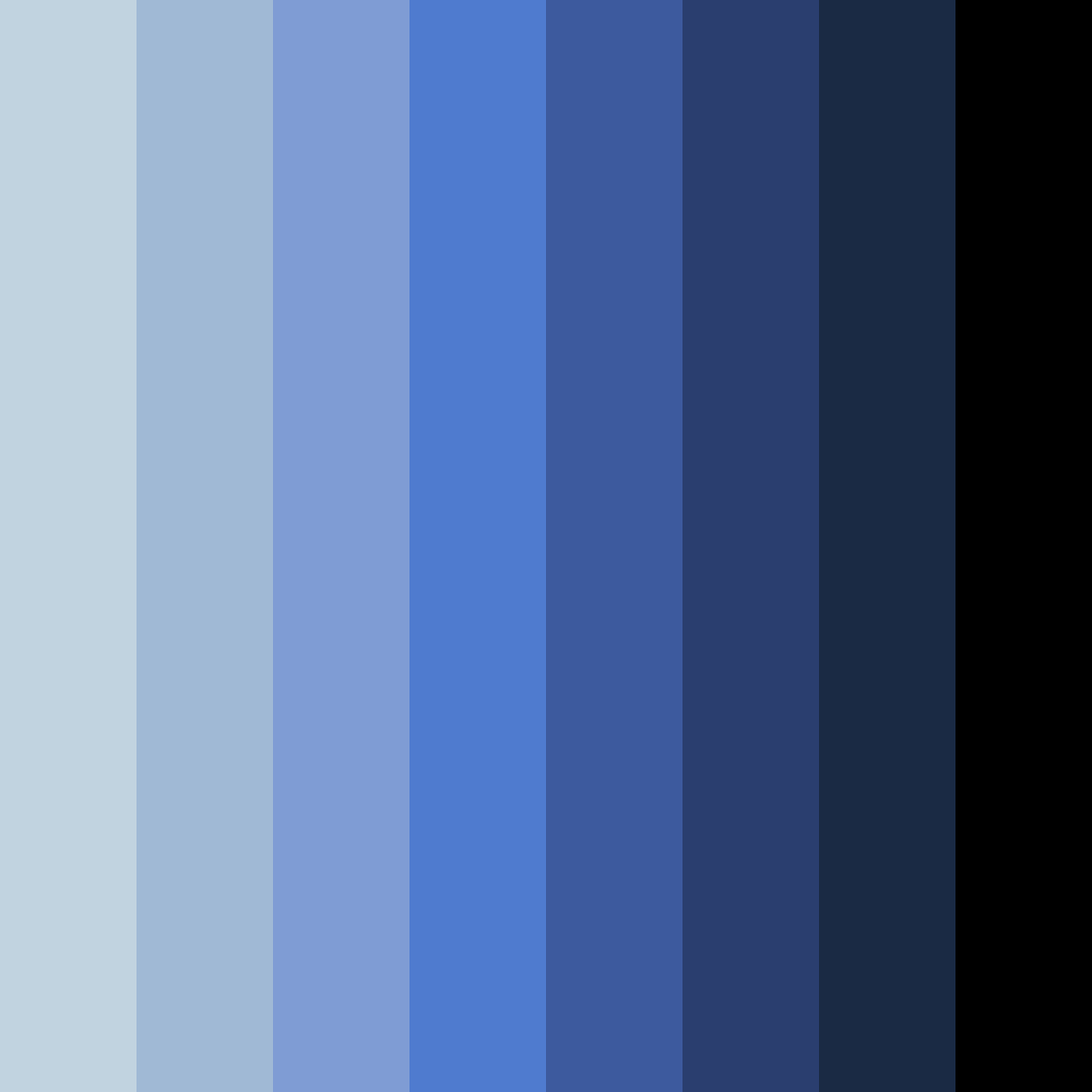 Download dark blue night sky color palette PNG image (square)