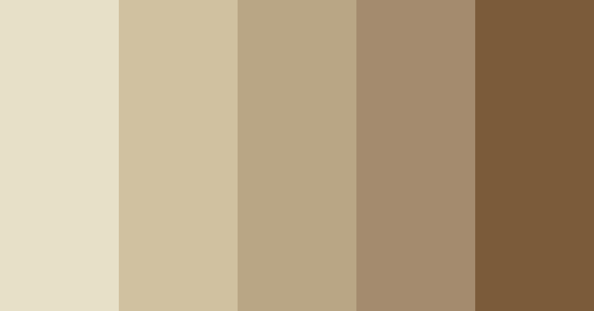 Download shades of brown color palette PNG image (landscape)