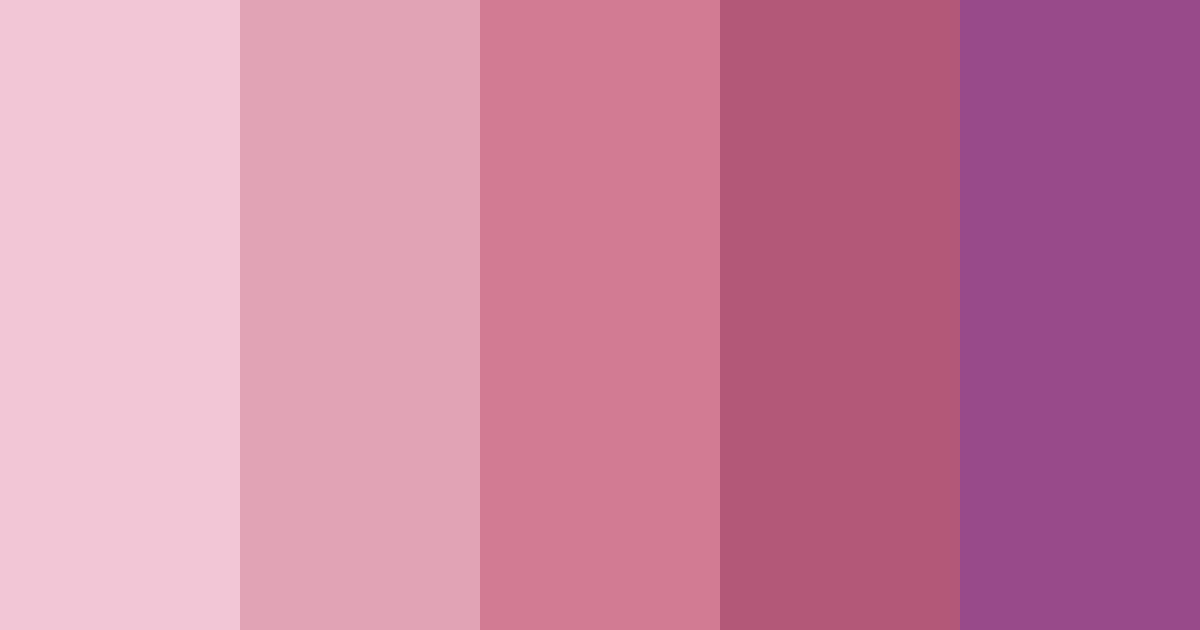 Download shades of pink color palette PNG image (landscape)