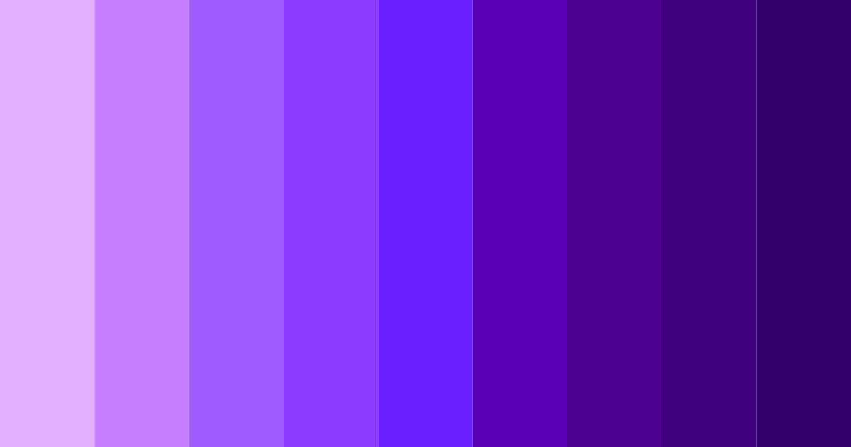 Download vibrant purple color palette PNG image (landscape)