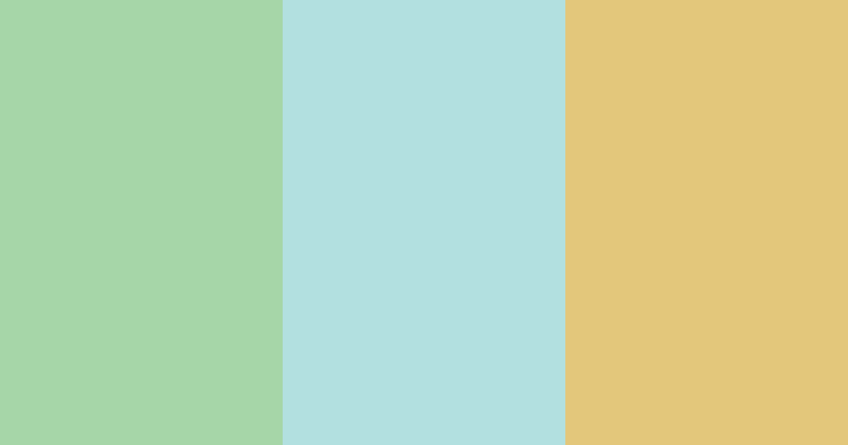 Download light green gold color palette PNG image (landscape)