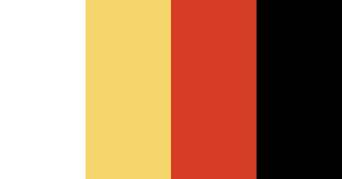 Download black red yellow white color palette PNG image (landscape)