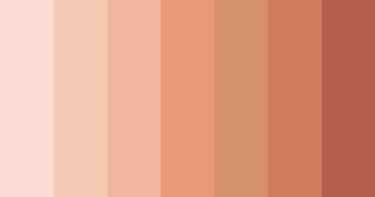 Download nude pink shades color palette PNG image (landscape)