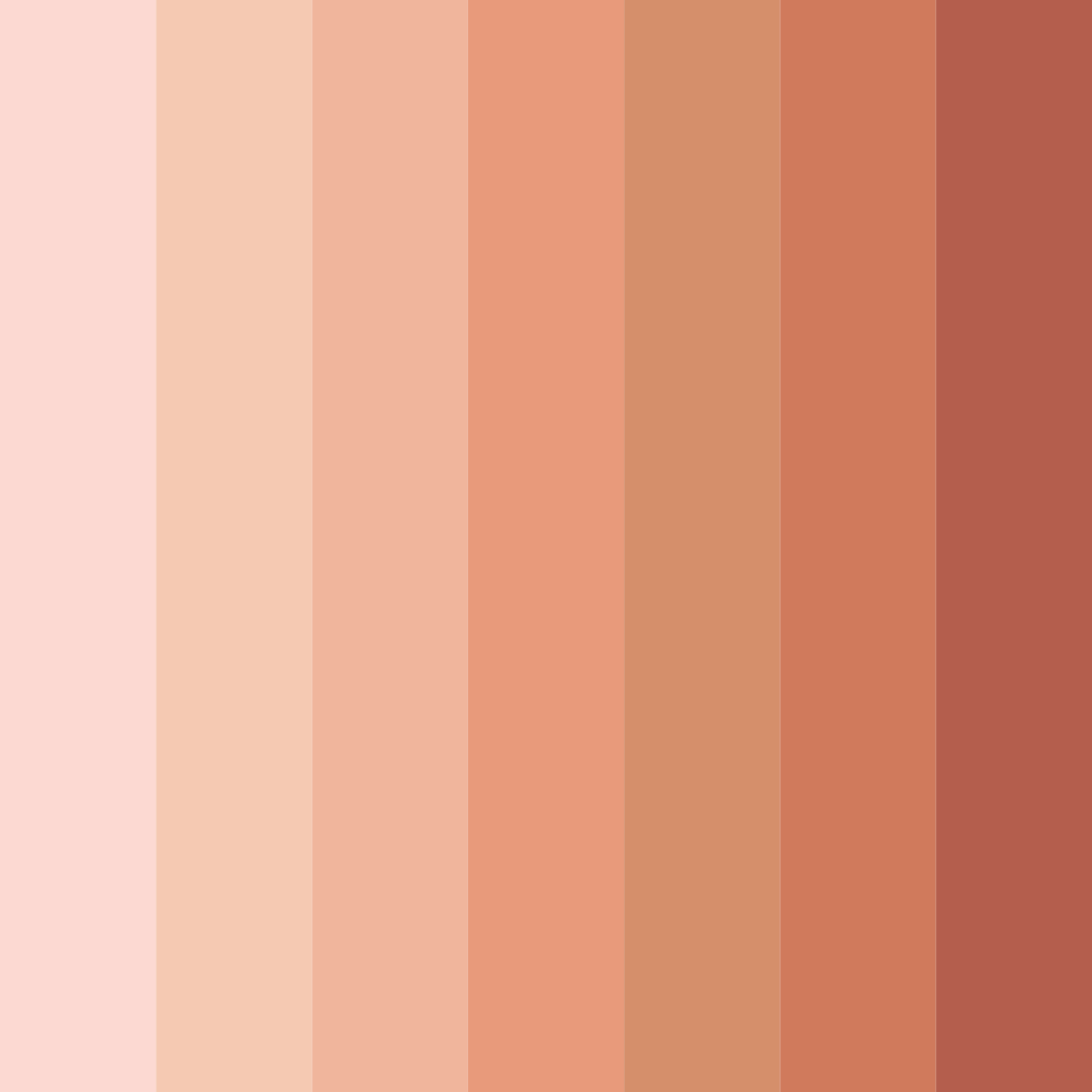 Download nude pink shades color palette PNG image (square)