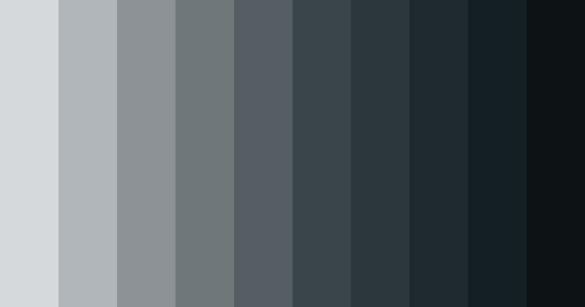 Download shades of cool gray color palette PNG image (landscape)