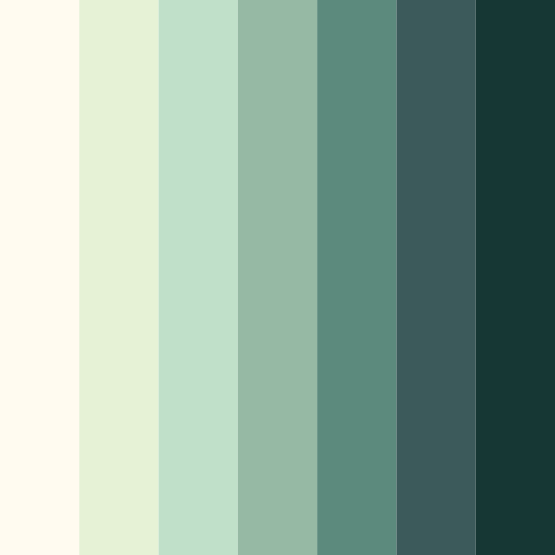 Download whispering forest color palette PNG image (square)