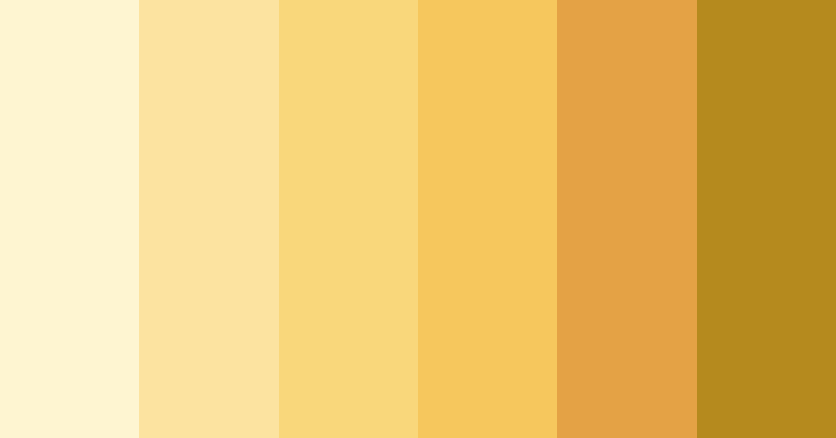 Download gold shades color palette PNG image (landscape)