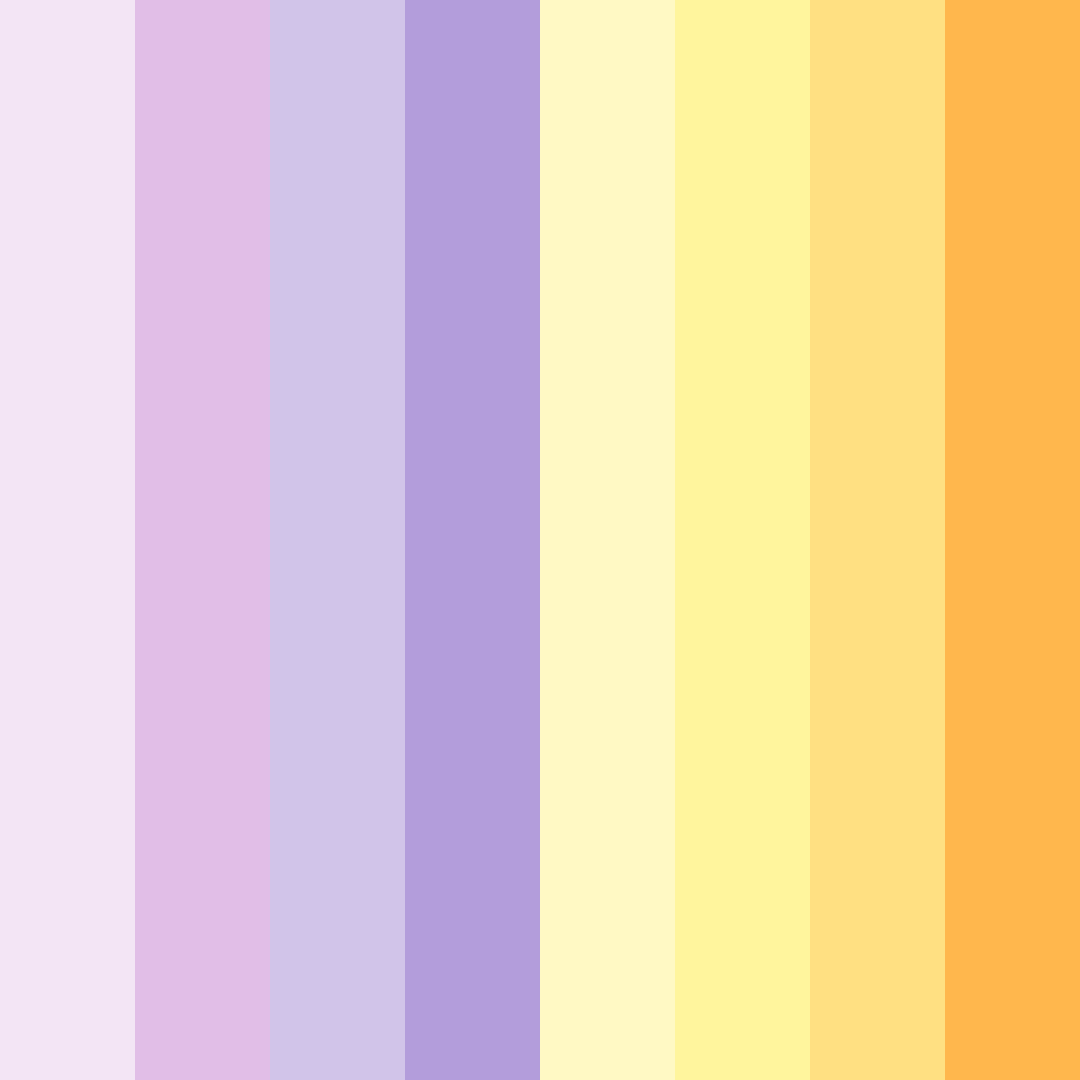 Download lavender sunshine color palette PNG image (square)