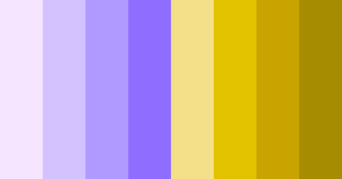 Download lavender dreams and sunshine hues color palette PNG image (landscape)