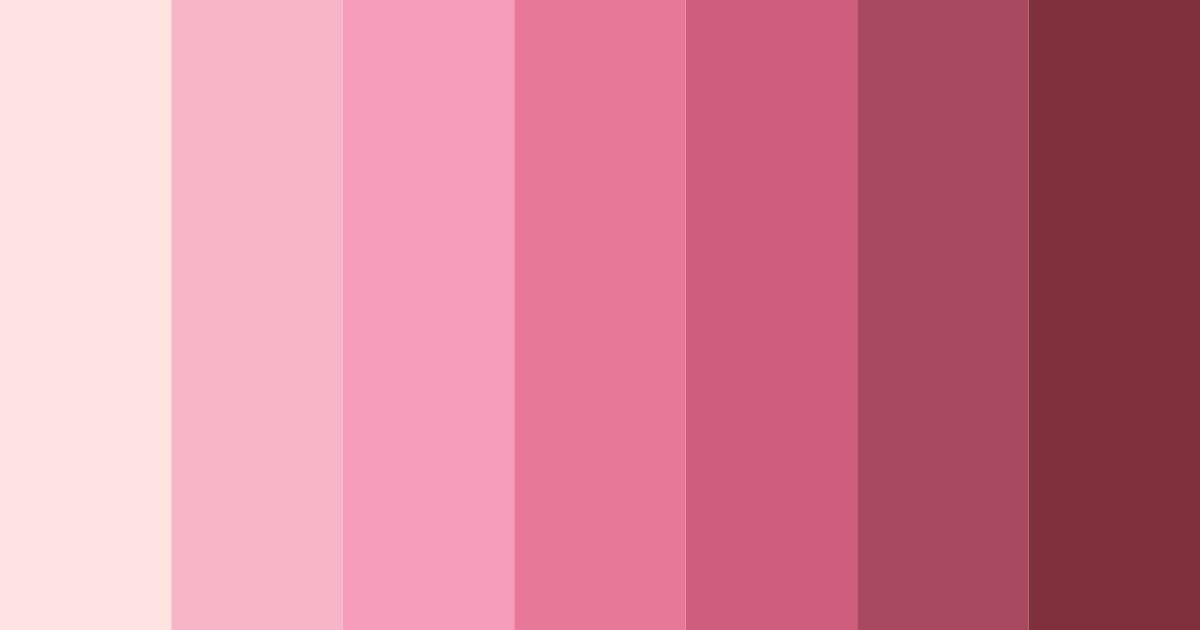 Download pink heritage color palette PNG image (landscape)