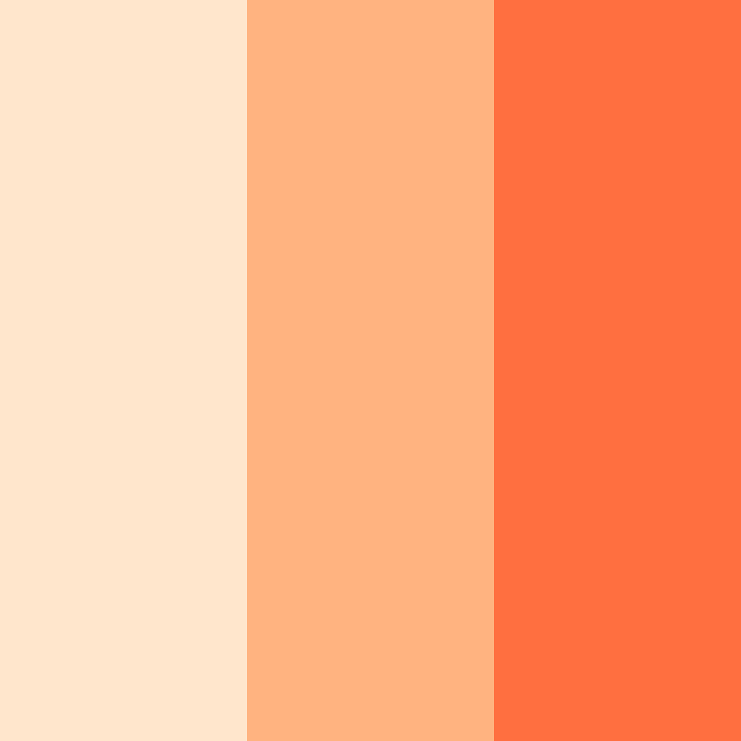 Download peachy sunset color palette PNG image (square)