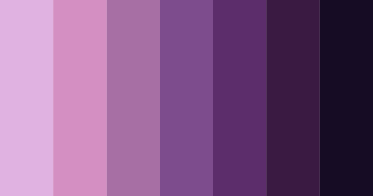 Download purple night color palette PNG image (landscape)