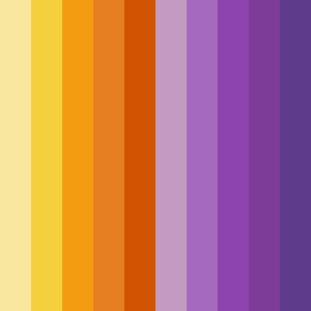 Download warm yellow color palette PNG image (square)