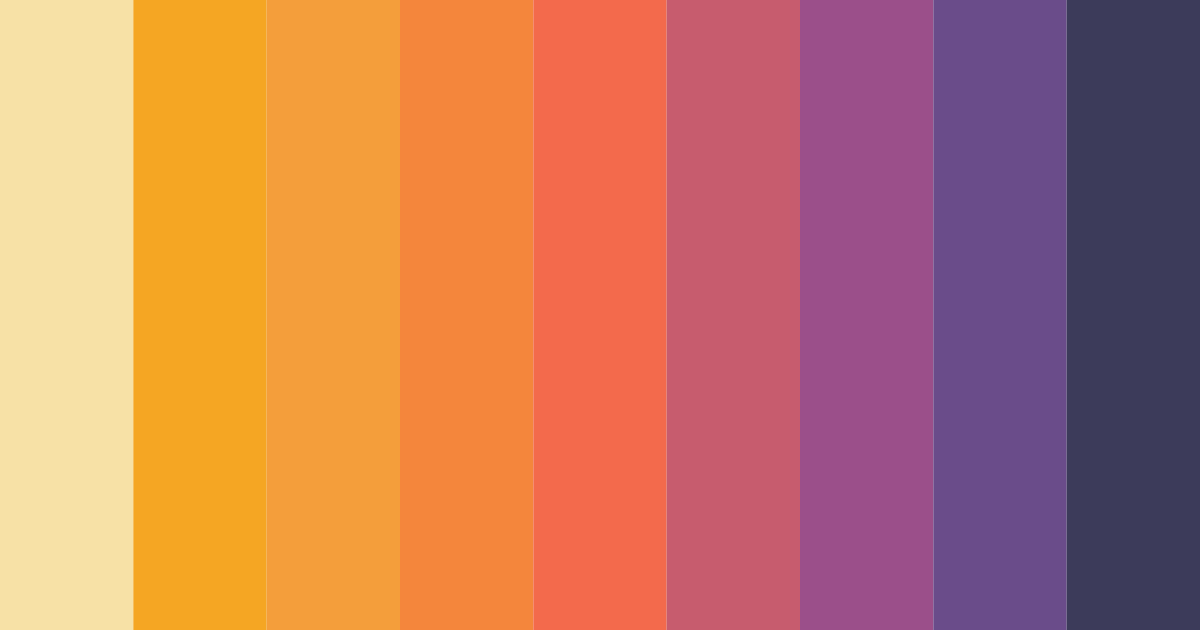 Download sunset shades color palette PNG image (landscape)