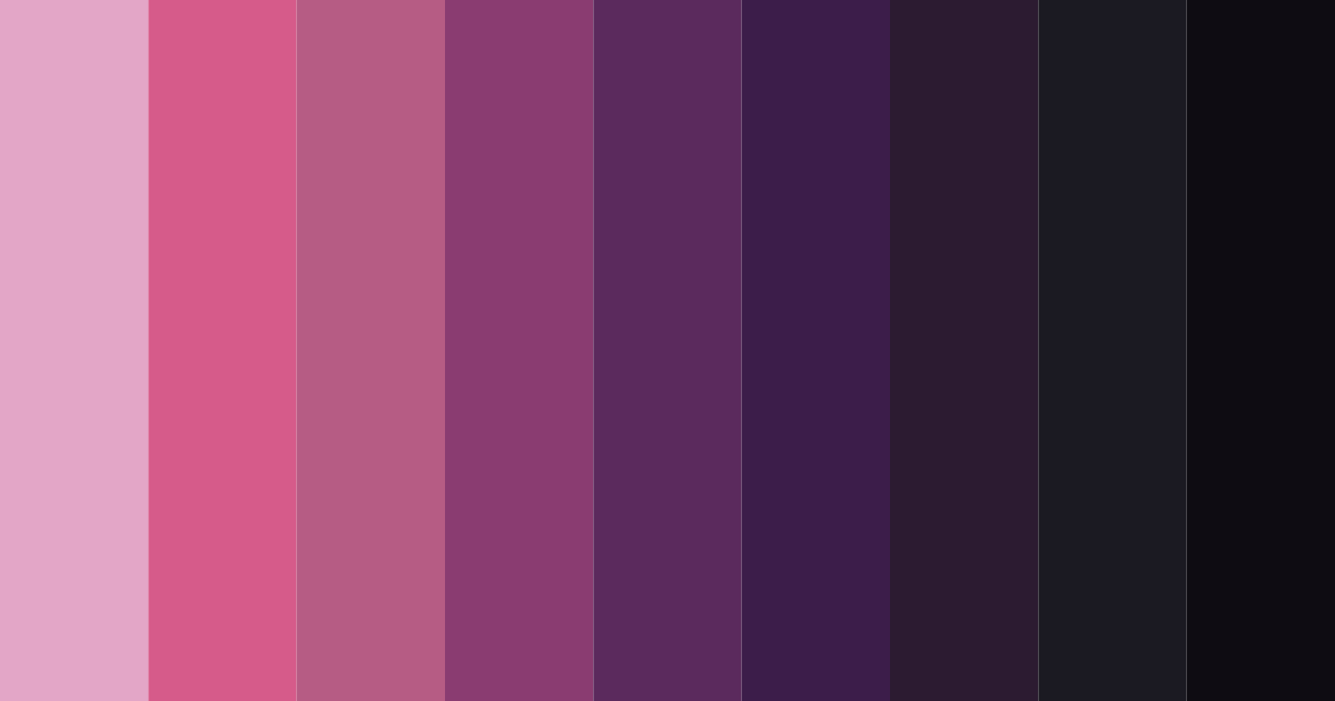 Download dark pink night color palette PNG image (landscape)