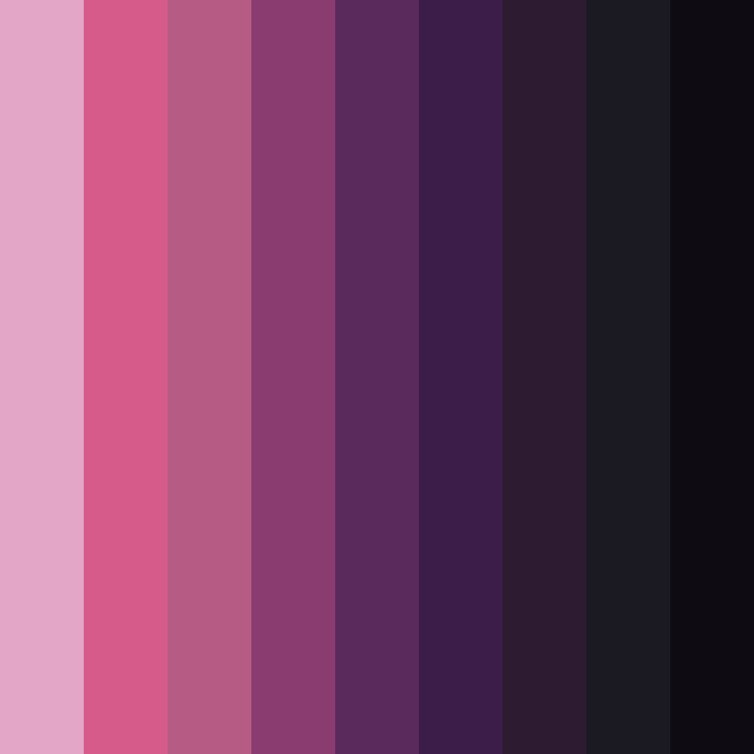 Download dark pink night color palette PNG image (square)