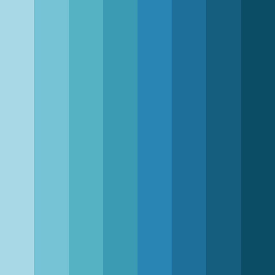 Download ice blue color palette PNG image (square)