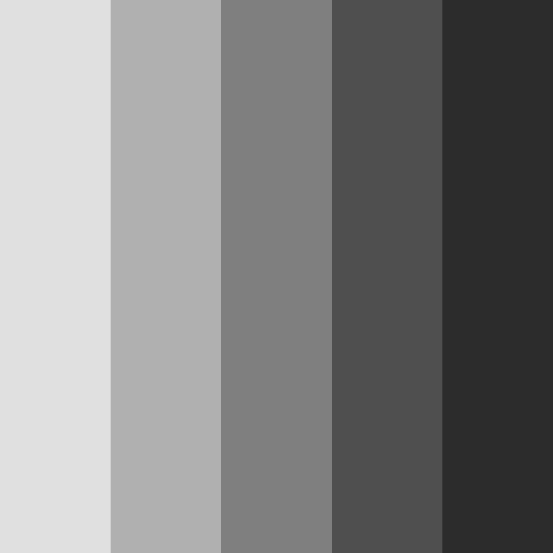 Download shades of grey color palette PNG image (square)