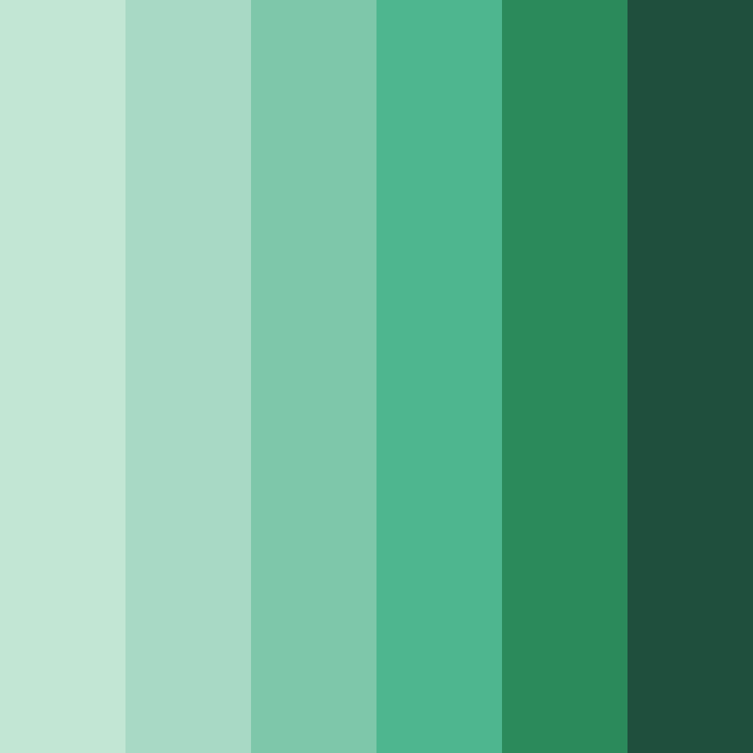 Download whispering forest color palette PNG image (square)
